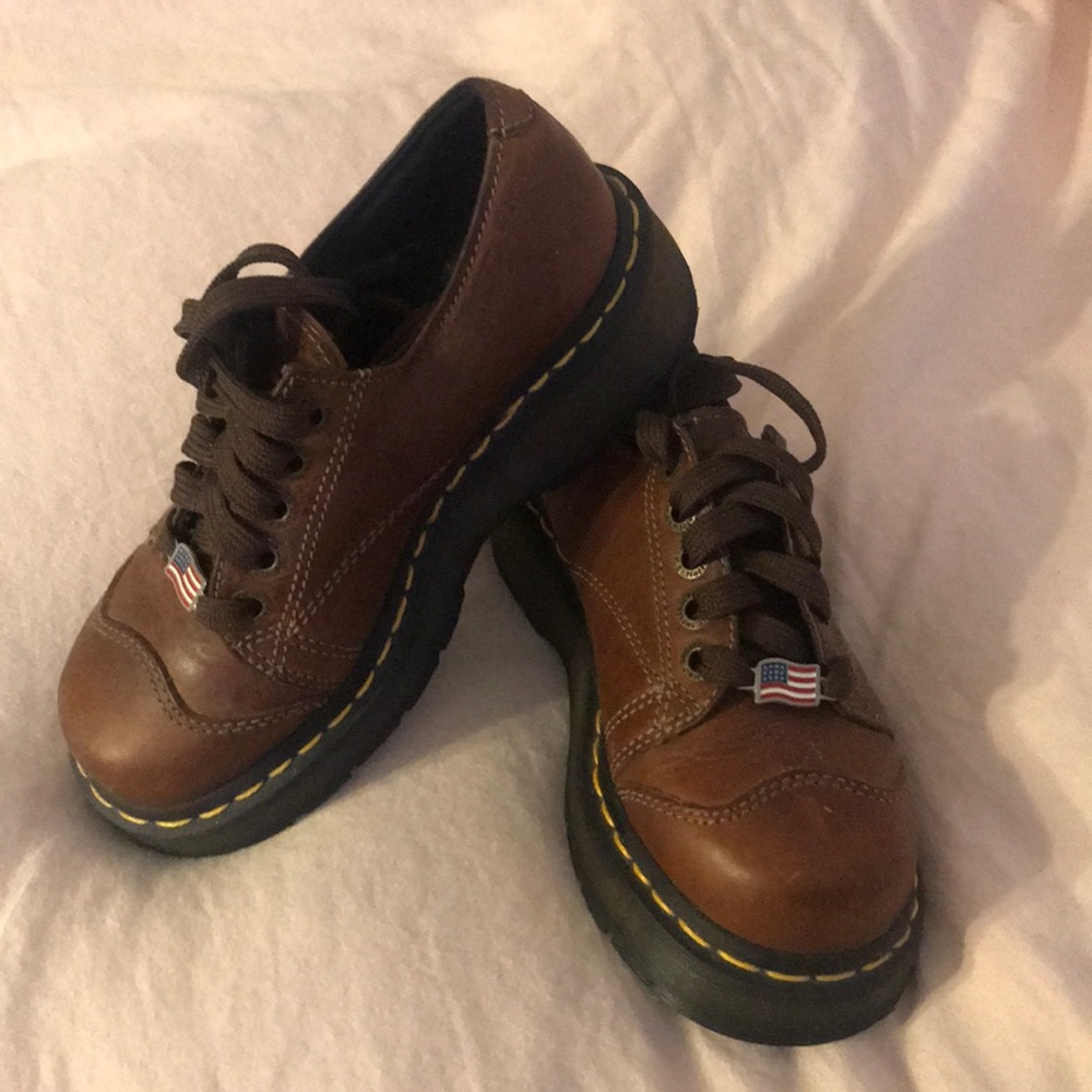 vintage doc marten platform shoes